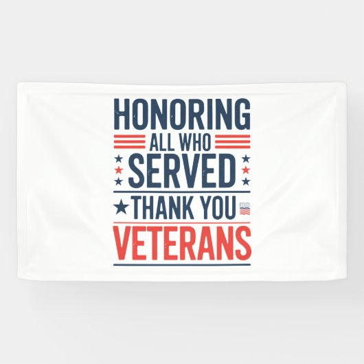 Edelachtbare iedereen die heeft gediend Hartelijk Spandoek (Horizontaal)