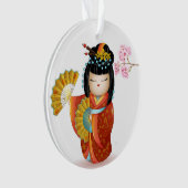 edele Japanse Kokeshi Doll Ornament (voorkant)