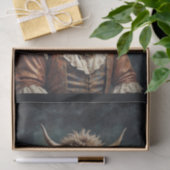 Edele jurk oude renaissance lange vacht koe tissuepapier (Geschenk)