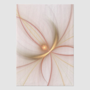 Edele koperen en gouden abstracte moderne fractal  tissuepapier