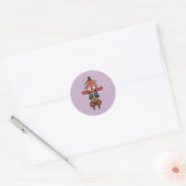 Edele krijger Daitengu- Japans Yokai Ronde Sticker (Envelop)