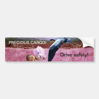 edele lading Baby Girl Bumpersticker
