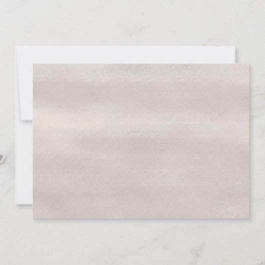 edele parel | huwelijksuitnodiging kaart (Achterkant)