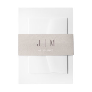 edele Pearl   Weddenschap Belly Band Uitnodigingen Wikkel