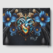 Edele steampunk hart gastenboek (Achterkant)