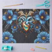 Edele steampunk hart tissuepapier (Craft)