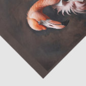 Edele Victoriaans dandy flamingo in strakke en bow Tissuepapier (Detail)