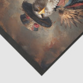 Edele Victoriaans geklede Adelaar met hoge hoed Tissuepapier (Detail)