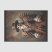 Edele Victoriaans geklede Adelaar met hoge hoed Tissuepapier (Voorkant)