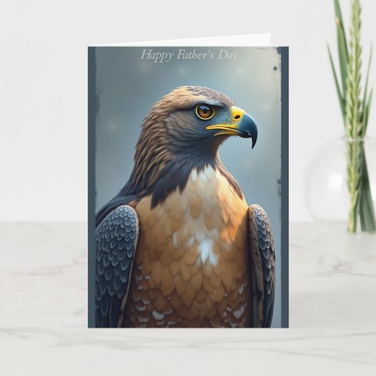 Edele Vogel Vaderdag Kaart (Voorkant)