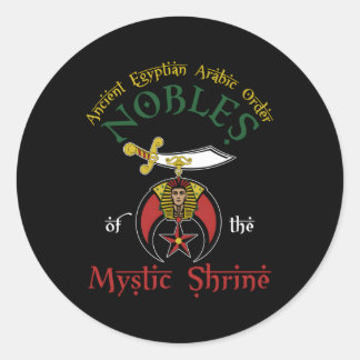 Edelen van het mystieke heiligdom aeonen PHA Fathe Ronde Sticker