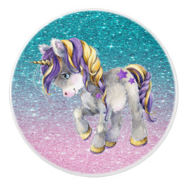 Edelkleurige Unicorn Ceramic Knob. Keramische Knop