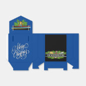 Edeloze kerstcadeaudoos - Bekijk de achterzijde Bedankdoosjes (Uitgevouwen)