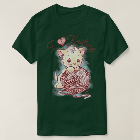 Edeloze momenten Kitten ik hou van nitraten T-shirt (Design voorkant)