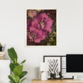 edelroze Peony Poster (Thuiskantoor)