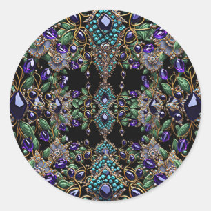 Edelsteen Bloem Sticker