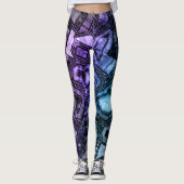 Edelsteen circuits - Astro Shadow : Leggings (Voorkant)