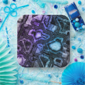 Edelsteen circuits - Astro Shadow : Papieren Bordje (Feest)