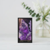 Edelsteen Crystal Healing Amethist Visitekaartje (Staand voorkant)