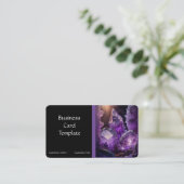 Edelsteen Crystal Healing Amethist Visitekaartje (Staand voorkant)