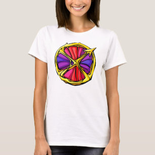 Edelsteen Kleurige Boogschutter Symbool T-shirt