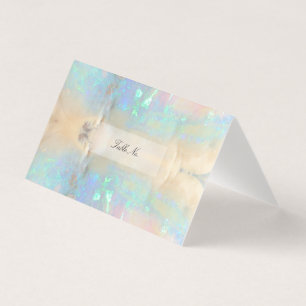 Edelsteen Opal Crystal Gem Marmeren Tafel Kaart Visitekaartjes