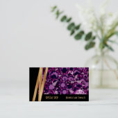 Edelsteen Paarse Amethist Visitekaartje (Staand voorkant)