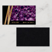 Edelsteen Paarse Amethist Visitekaartje (Voorkant / Achterkant)