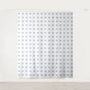 Edelsteen saffier blauw hart wandkleed