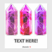 Edelstenen zoals Kristallen Sticker (Vel)