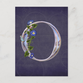 Edelvlinder Initiaal O Briefkaart