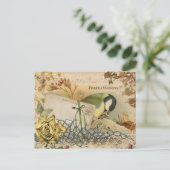 Edelvormige herinneringen briefkaart (Staand voorkant)