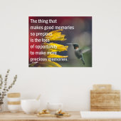 Edelvormige herinneringen poster (Keuken)