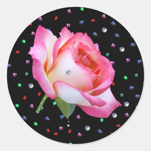 Edelwaardig Roos, sticker (Voorkant)