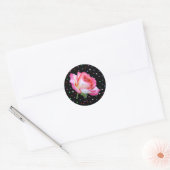 Edelwaardig Roos, sticker (Envelop)