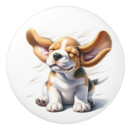 Edelwaardige Puppies Keramische Knop