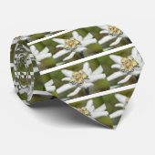 Edelweiss Alpiene bloem Stropdas (Opgerold)