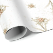 Edelweiss Alpine Flower Cadeaupapier (Rol Hoek)