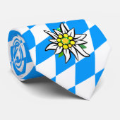 Edelweiss auf Rauten Stropdas (Opgerold)