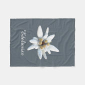 Edelweiss Bloom Fleece Deken (Voorkant (Horizontaal))