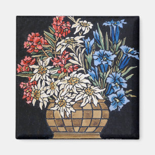 Edelweiss Bouquet Magnet Magneet