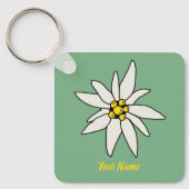 Edelweiss Chalet Flower Retro Huts  Alm Sleutelhanger (Voorkant)