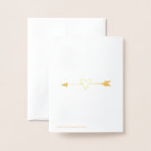 Edelweiss en Bird Wedding Gefeliciteerd Folie Kaarten (Met envelop)