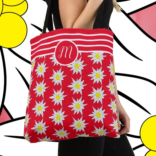 Edelweiss Et Stripes Sac fourre-tout Rouge Monogra