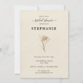Edelweiss Floral Bridal Shower Kaart (Voorkant)