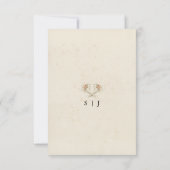 Edelweiss  Floral RSVP Response Kaart (Achterkant)