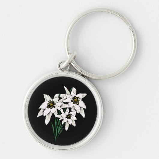 Edelweiss Flowers Sleutelhanger (Voorkant)