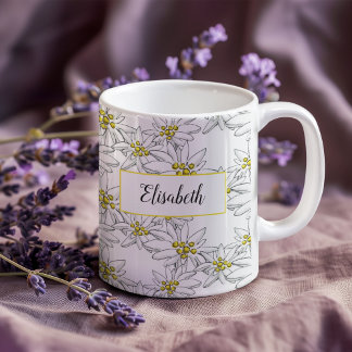 Edelweiss handleiding-geïllustreerde persoonlijke koffiemok