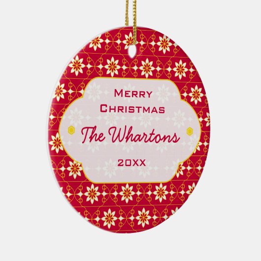 Edelweiss-kerstversiering Keramisch Ornament (Rechts)