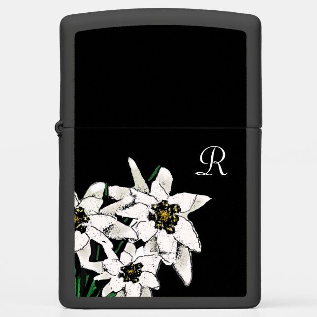 Edelweiss Monogrammed Zippo Lighter (Voorkant)